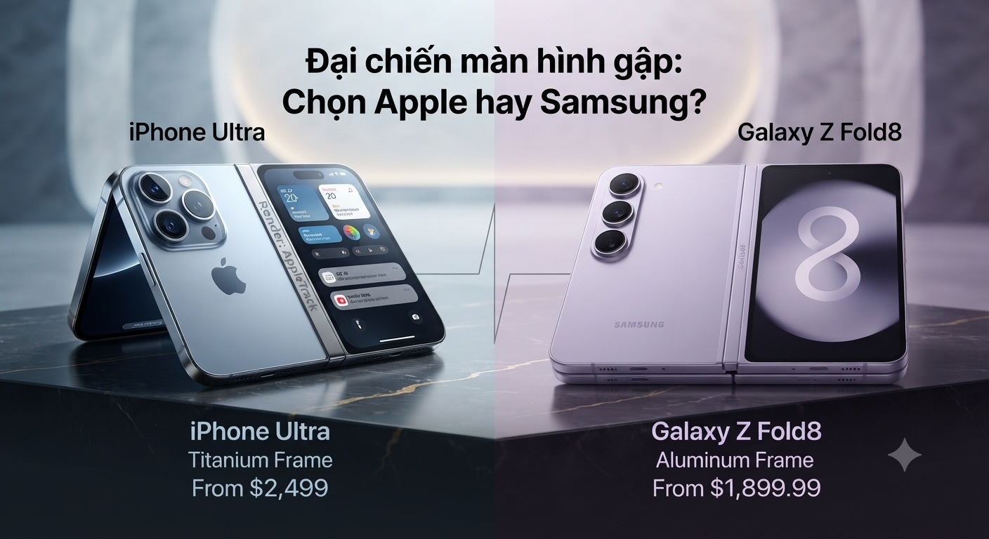 Cuộc Chiến Hấp Dẫn Giữa iPhone Ultra và Galaxy Z Fold8: Lựa Chọn Đẳng Cấp Hay Giá Trị?