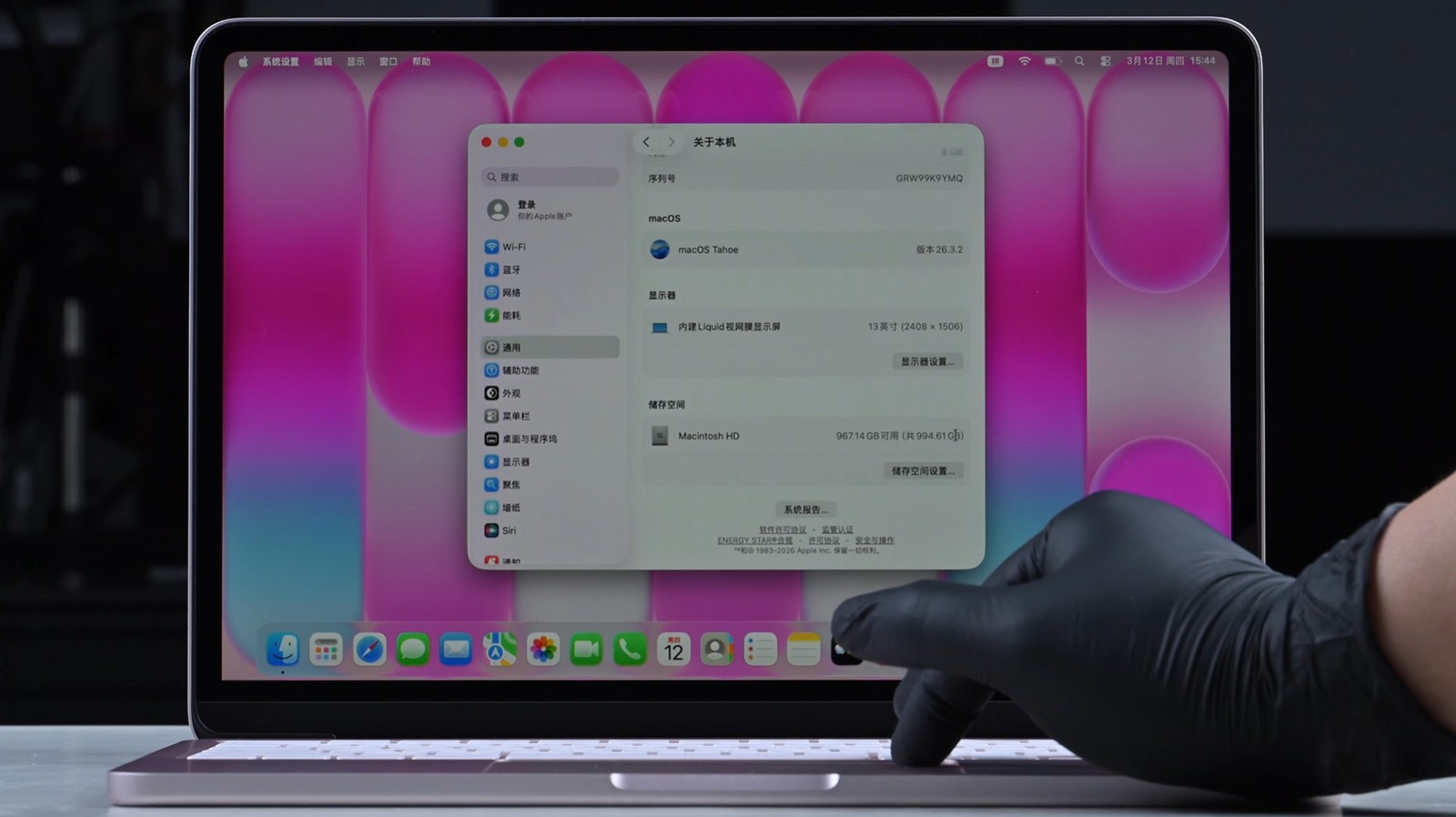 MacBook Neo sau khi nâng cấp SSD 1TB - Quy trình hoàn tất