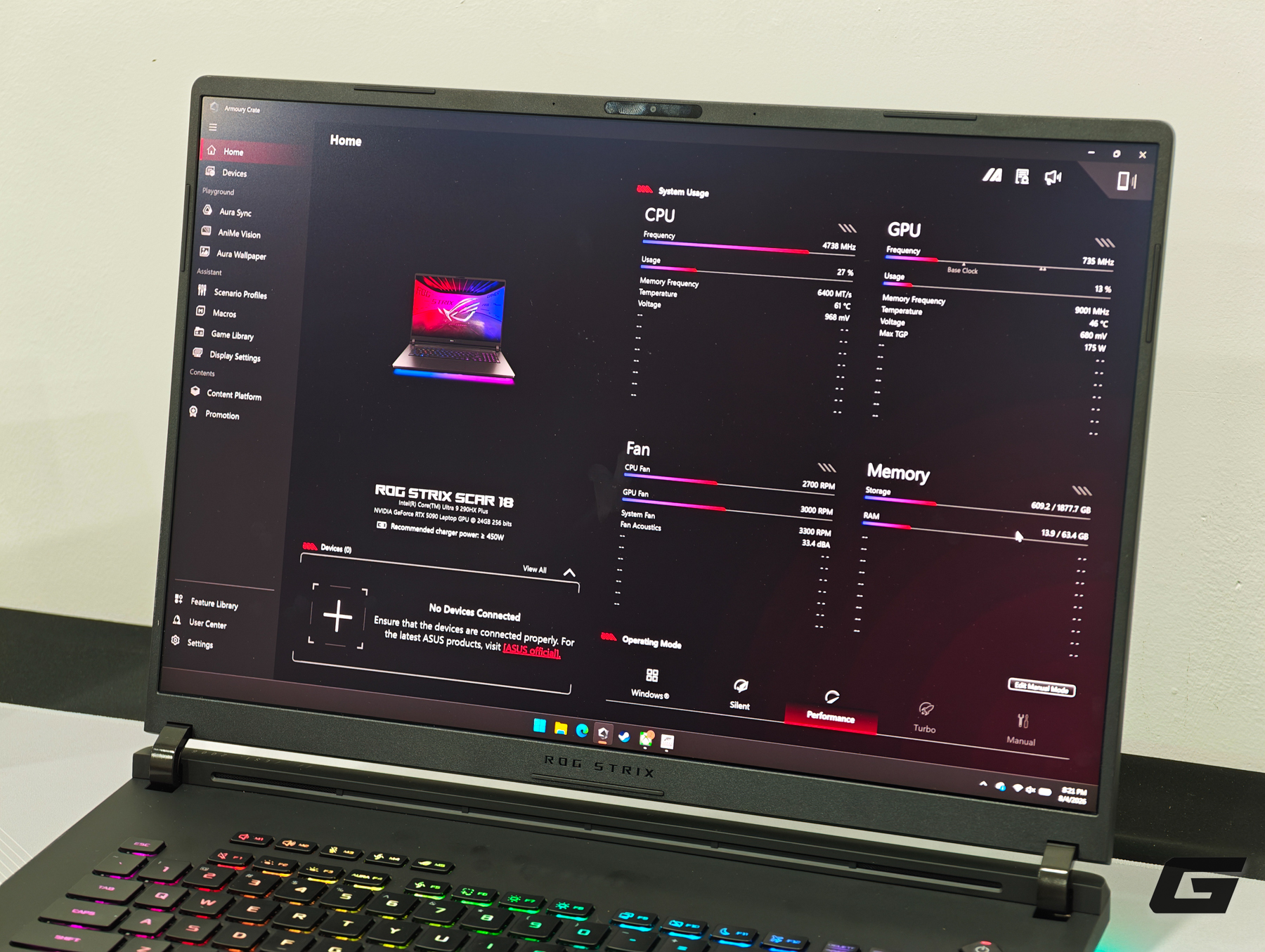 Hệ thống tản nhiệt ROG