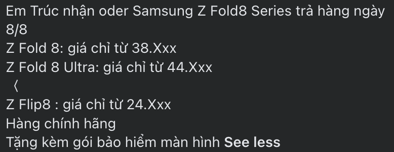 Mức giá thực tế của Galaxy Z Fold8