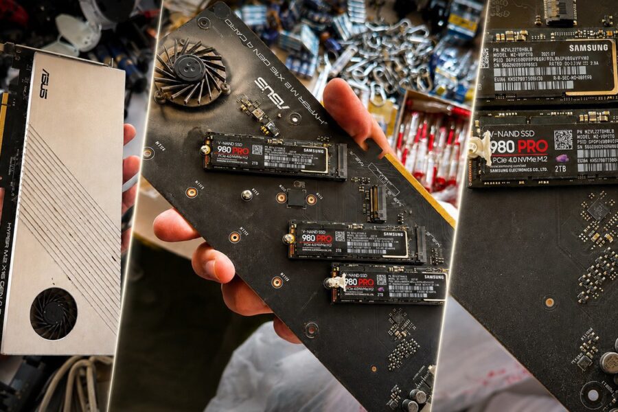 Mua card cũ 30 USD, bất ngờ tìm thấy ba ổ Samsung 980 Pro 2 TB bên trong