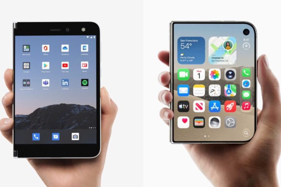 iPhone Duo hoàn thiện ý tưởng Surface Duo: từ bản thảo đến sản phẩm hoàn chỉnh