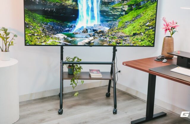 Chọn giá treo TV di động: đánh giá chi tiết HyperWork Era Stand TVC03