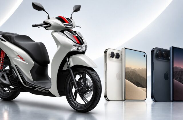 iPhone Duo 2TB (103.999.000₫) — Mua điện thoại gập hay chọn Honda SH 160i?
